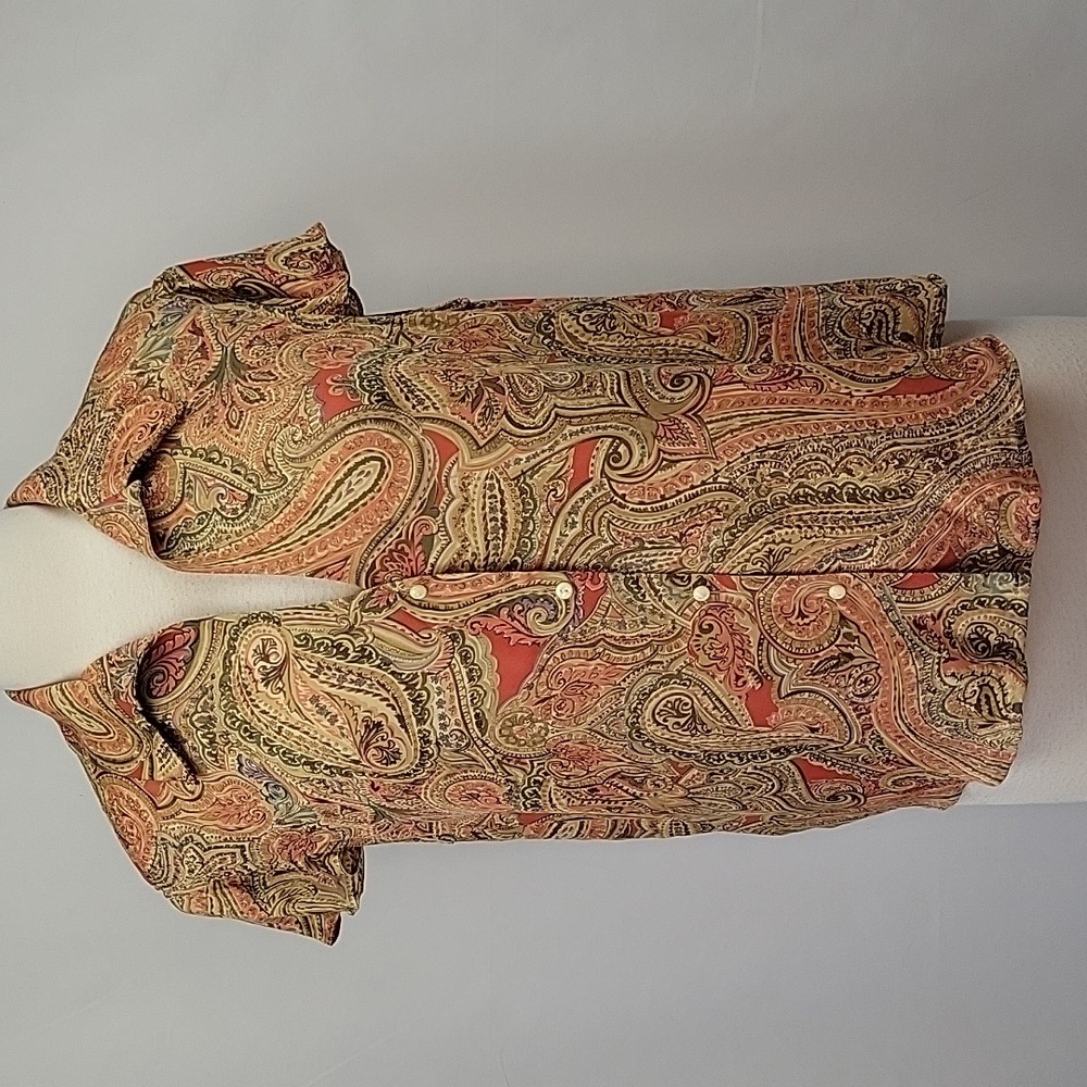 Jones NY Signature Flutter Sleeve Silk Blouse Size 1X
